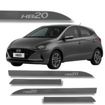 Jogo Friso Slim Lateral Hyundai HB20 Original com Grafia Cores