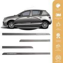 Jogo Friso Slim Lateral Renault Sandero Original com Grafia Cores