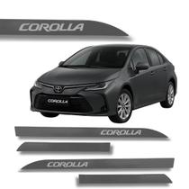 Jogo Friso Slim Lateral Toyota Corolla Original com Grafia Cores
