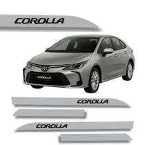 Jogo Friso Slim Lateral Toyota Corolla Original com Grafia Cores