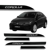 Jogo Friso Slim Lateral Toyota Corolla Original com Grafia Cores