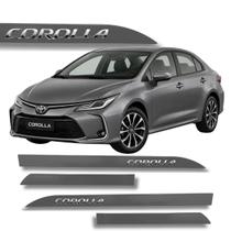 Jogo Friso Slim Lateral Toyota Corolla Original Escolha a Cor Cor:Cinza Galático