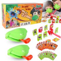 Jogo Frog Tongue para 4 jogadores com máscara de sapo e língua