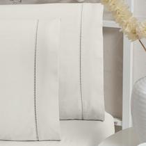 Jogo fronha avulsa 100% algodão 400 fios palha 2 und