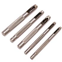 Jogo Furadores Couro Borracha Vazador Perfurador Aço 5 Peças Jogo Furadores Couro Borracha Vazador Perfurador Aço 5 Peças