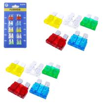 Jogo Fusiveis Automovel Lamina Medio Com 10 Pecas Na Cartela Jogo Fusiveis Automovel Lamina Medio Com 10 Pecas Na Cartela