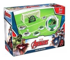Jogo Futebol De Botão Com Trave Avengers Vingadores - Líder