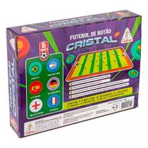 Jogo Futebol de Botão Cristal Caixa com 6 Times Seleções Mundial 0350 - Gulliver