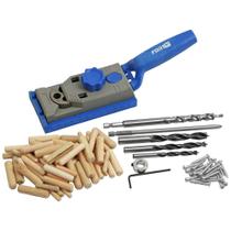 Jogo Gabarito Pocket Hole para Furação em Madeira com 88 Peças FortG