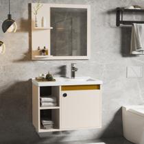 Jogo Gabinete com Cuba e Espelheira Haiti Perola Nature