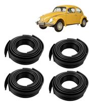 Jogo Galão Debrum do Paralama Preto 4 Peças Compatível Fusca 59 a 96 Jogo Galão Debrum do Paralama Preto 4 Peças Compatível Fusca 59 a 96