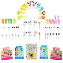 Jogo Garfinho Infantil Petisco Para Frutas Palitinho 48pç Jogo Garfinho Infantil Petisco Para Frutas Palitinho 48pç
