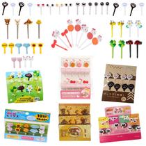 Jogo Garfinho Infantil Petisco Para Frutas Palitinho 52pçs Jogo Garfinho Infantil Petisco Para Frutas Palitinho 52pçs