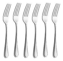 Jogo Garfo De Mesa Inox 6 Peças Bar/restaurante Bufffet