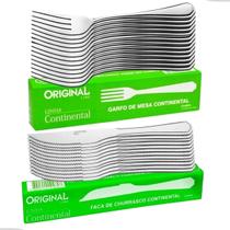 Jogo Garfo Faca Aço Inox Mesa 24 Peças Buffet Restaurante