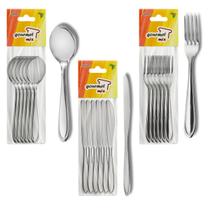 Jogo Garfo Faca Colher 18 pç Restaurante Bufffet Gourmet Mix Jogo Garfo Faca Colher 18 pç Restaurante Bufffet Gourmet Mix