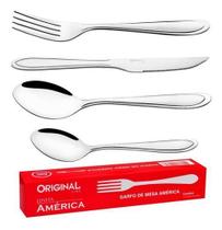 Jogo Garfo Faca Colher Inox 48 Peças Bar/Restaurante Buffet Jogo Garfo Faca Colher Inox 48 Peças Bar/Restaurante Buffet