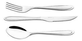 Jogo Garfo Faca Colher Inox 60 Peças Bar/Restaurante Buffet Jogo Garfo Faca Colher Inox 60 Peças Bar/Restaurante Buffet