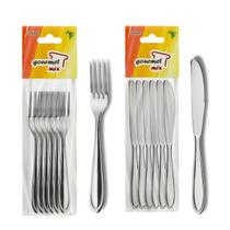 Jogo Garfo Faca Inox 12 pçs Restaurante Buffet Gourmet Mix Jogo Garfo Faca Inox 12 pçs Restaurante Buffet Gourmet Mix