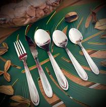 Jogo Garfo Faca Inox 12 unidades Talheres Restaurante Buffet Hotel 6 und cada - Iddeale