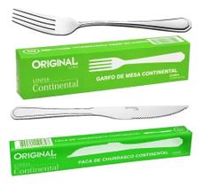 Jogo Garfo Faca Inox 24 Peças Bar/Restaurante Buffet Talher Jogo Garfo Faca Inox 24 Peças Bar/Restaurante Buffet Talher