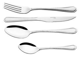 Jogo Garfo Faca Inox 24 Peças Bar restaurante Buffet Talheres Faqueiro