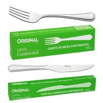 Jogo Garfo Faca Inox 24 Peças Bar restaurante Buffet Talheres Faqueiro Jogo Garfo Faca Inox 24 Peças Bar restaurante Buffet Talheres Faqueiro