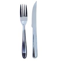 Jogo Garfo Faca Mesa Inox Star 24 Peças Fast Food Lanchonete