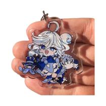 Jogo genshin impacto furina de fontaine focalors cosplay trajes chaveiro acessórios pingente