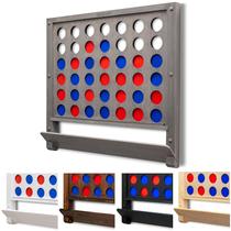 Jogo Giant 4 in a Row GoSports montado na parede Grey Stain Jogo Giant 4 in a Row GoSports montado na parede Grey Stain