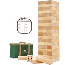Jogo Giant Tumble Tower ApudArmis com 60 blocos para a família