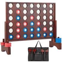 Jogo Giant Wooden 4 in a Row SpeedArmis com 42 discos e bolsa Jogo Giant Wooden 4 in a Row SpeedArmis com 42 discos e bolsa