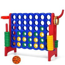 Jogo gigante de 4 em uma linha Costzon Jumbo 4 a placar com basquete Jogo gigante de 4 em uma linha Costzon Jumbo 4 a placar com basquete