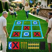 Jogo Gigante de Jogo da Velha para Área Externa Nattork 122x122 cm Jogo Gigante de Jogo da Velha para Área Externa Nattork 122x122 cm