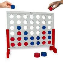 Jogo gigante de madeira 4 em uma linha Bolaball 4FT Jumbo Connect Game Jogo gigante de madeira 4 em uma linha Bolaball 4FT Jumbo Connect Game