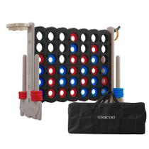 Jogo Gigante UNICOO 4 em Linha 3 em 1 para Área Externa Jogo Gigante UNICOO 4 em Linha 3 em 1 para Área Externa