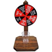 Jogo Gira Roda Roleta Shots Drinks com Copo Decor Beba um Shot