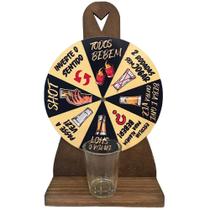 Jogo Gira Roda Roleta Shots Drinks com Copo Decor Todos Bebem