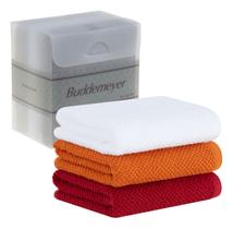 Jogo Gourmet Pano De Copa Buddemeyer Branco/Laranja/Vermelho