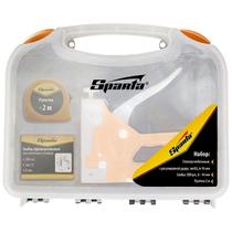 Jogo Grampeador Manual 6 - 14 Mm C/ Trena E Grampos Sparta Jogo Grampeador Manual 6 - 14 Mm C/ Trena E Grampos Sparta