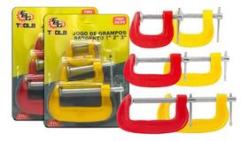 Jogo Grampos Sargento tipo C 1" 2" 3"