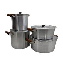 Jogo Grande Panelas Hotel/Restaurante 4pçs Alumínio Grosso