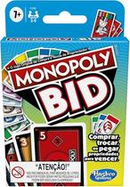 Jogo Hasbro Gaming Monopoly Bid Jogo de Cartas Rápido para Família Leilão F1699 Hasbro, Multicor