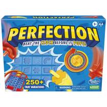Jogo Hasbro Gaming Perfection para crianças de 5 anos ou mais com mais de 250 pentes Jogo Hasbro Gaming Perfection para crianças de 5 anos ou mais com mais de 250 pentes