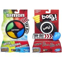 Jogo Hasbro Simon Micro Series + Bop It Micro Series - Pacote Duplo