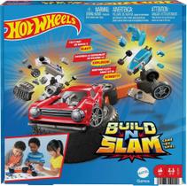 Jogo Hot Wheels Build 'N Slam da Mattel Games - 1 a 3 Jogadores Jogo Hot Wheels Build 'N Slam da Mattel Games - 1 a 3 Jogadores