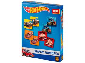Jogo Hot Wheels Super Memória Grow 109 Peças