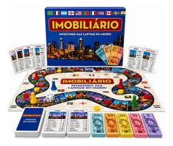 Jogo Imobiliário Capitais Mundo Tabuleiro Educativo Família