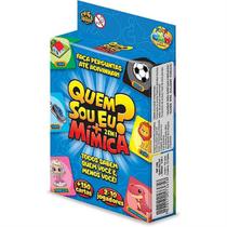 Jogo Infantil 2 em 1 Quem sou eu + Mímica 150 Cartas - GGB