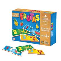 Jogo Infantil Associe Numeros e Frutas Feito em Madeira - Pais e Filhos Jogo Infantil Associe Numeros e Frutas Feito em Madeira - Pais e Filhos